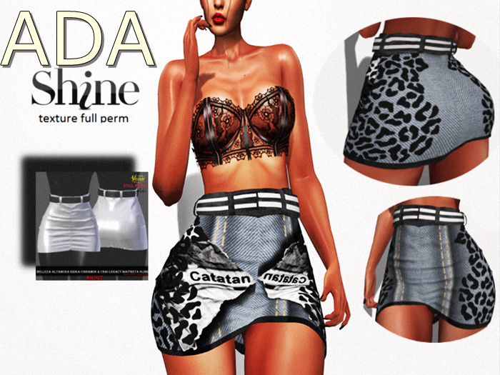 AJ  [SHINE FULL PERM] SKIRT ADA  _TEXTURE FULL PERM