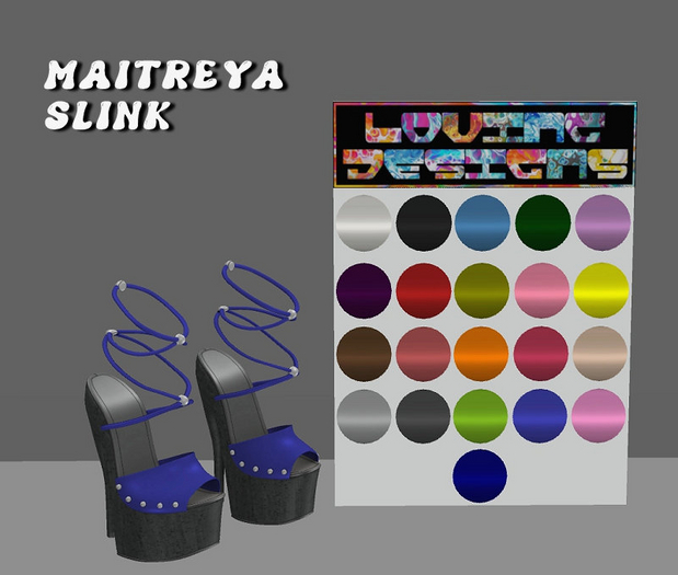 LD~*FATPACK* Black Base Shoes w/Color HUD 