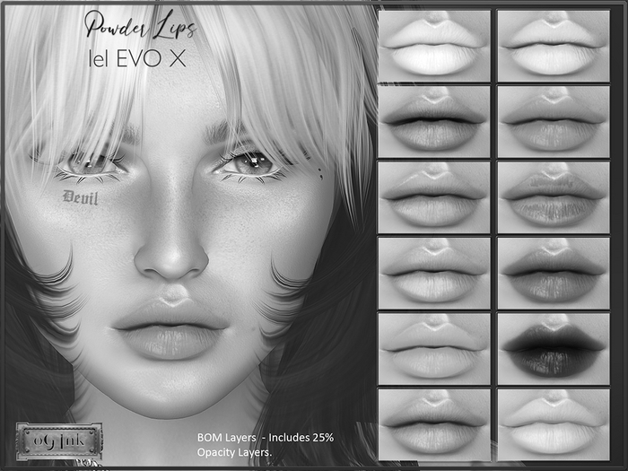 .0g Ink. Powder Lips for LEL EVO X BOM DEMO