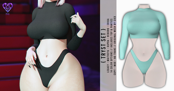 - sixx - Tryst Set - Teal