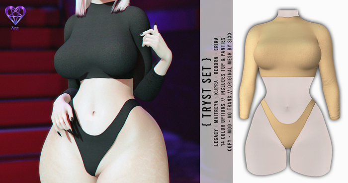 - sixx - Tryst Set - Peach