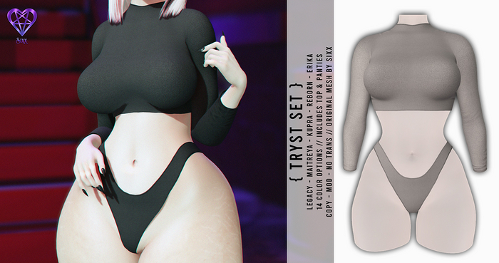 - sixx - Tryst Set - Light Grey