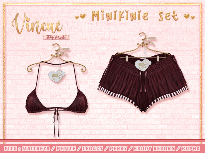 Vincue / MiniKinie Set - Garnet