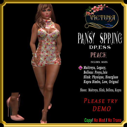 Peach Pansy Spring