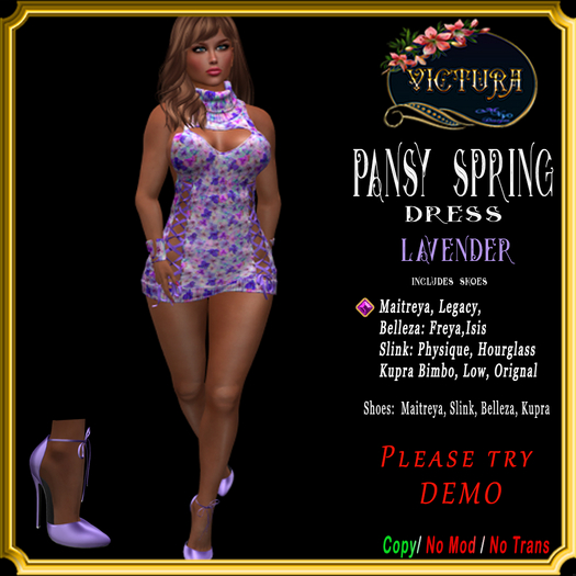Lavender Pansy Spring  