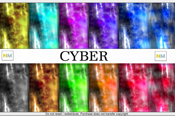 Cyber 10 Seamless Fantasy Textures NM