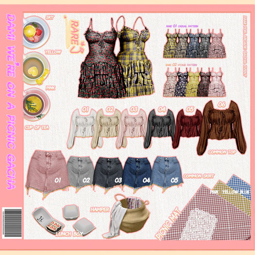 dami.We're on a picnic.gacha.*picnic mat_yellow (box)