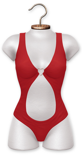Moon. eLuv Bodysuit // - Red