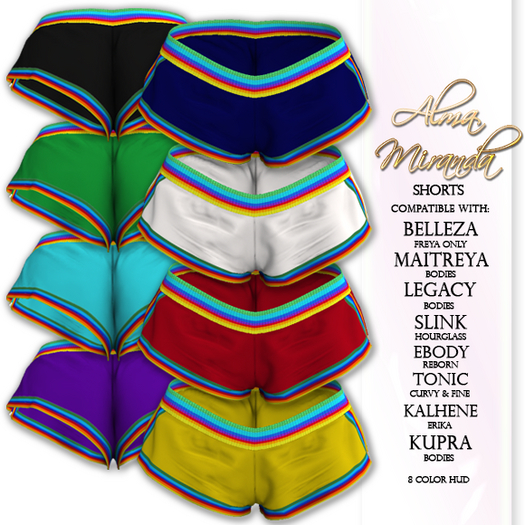 .: AlmaMiranda :. Rainbow Shorts