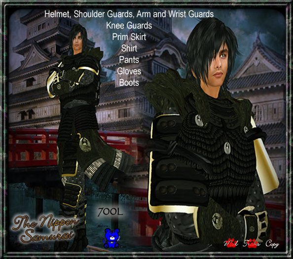 Kotora Nippon Samurai Armor - Male Version!