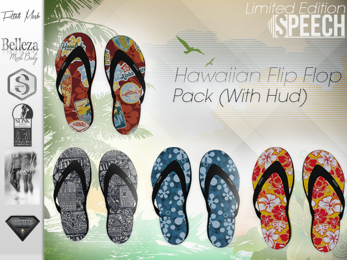 SPEECH Flip Flop Hawaiian Pack DEMO