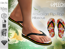 SPEECH Flip Flop Hawaiian Hibiscus