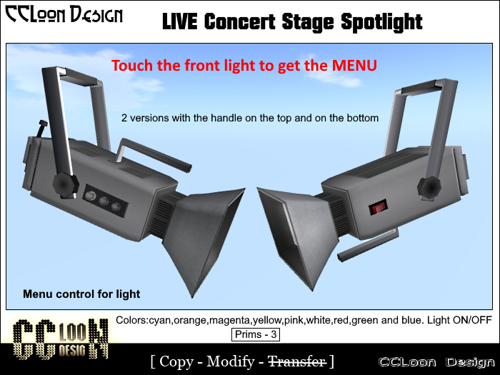 CCL Design - Stage Spotlight Tube CL02 AB Boxed