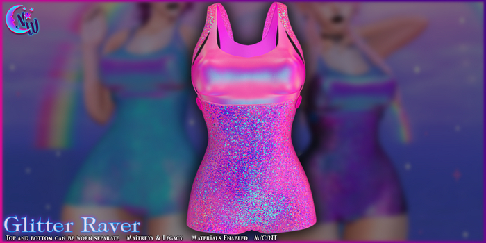 *NeverWish* Glitter Raver - Hot Pink