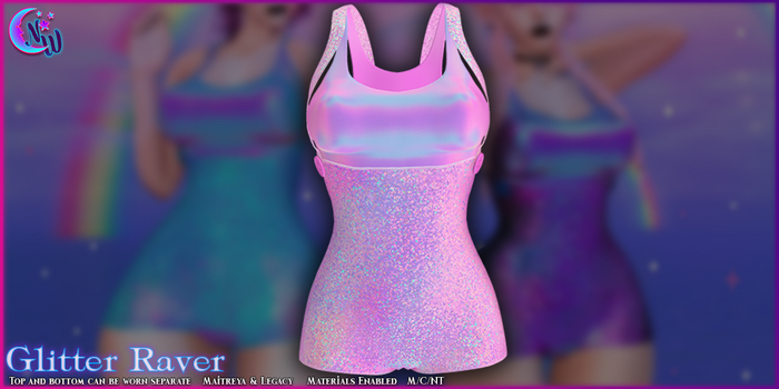 *NeverWish* Glitter Raver - Light Pink