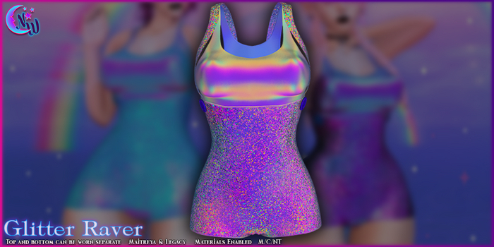 *NeverWish* Glitter Raver - Metalic