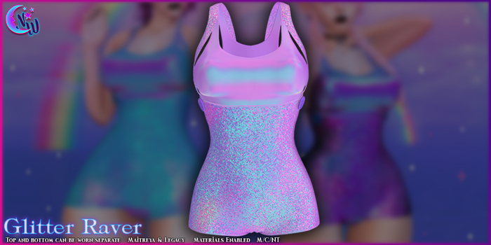 *NeverWish* Glitter Raver - Lilac