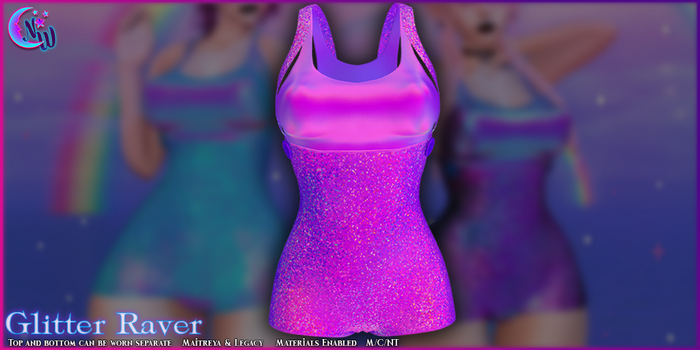 *NeverWish* Glitter Raver - Purple