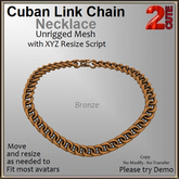 Cuban Link Chain Necklace [2cute] Bronze