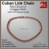 Cuban Link Chain Necklace [2cute] Rose Gold