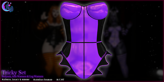 *NeverWish* Tricky Set - Purple/Black