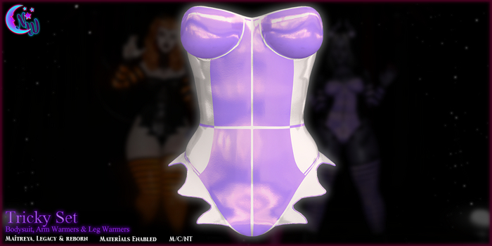 *NeverWish* Tricky Set - Lilac/White