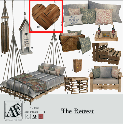 *AF* Retreat 10 - Lit Heart