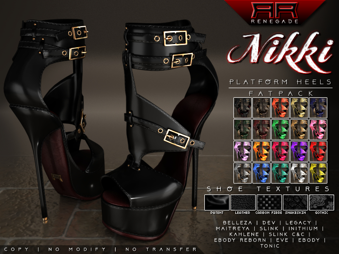 [Renegade] Nikki Platform Heels - Fatpack