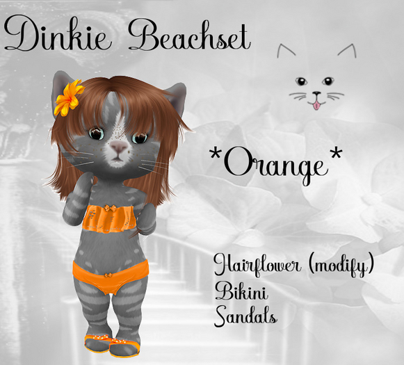 DINKIE Beach Set *Orange*