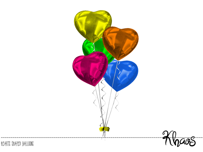 Khaos's* COLORS HEART BUNCH BALLOON