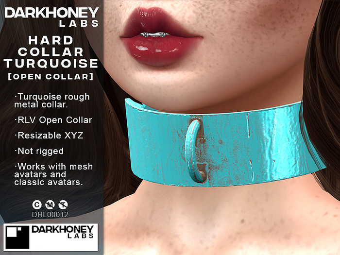 Hard Collar Turquois [RLV Open Collar]