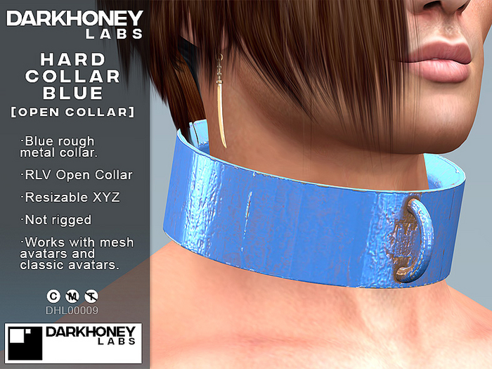 Hard Collar Blue [RLV Open Collar]