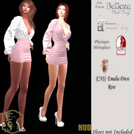 (CNS) Emalia Dress Rose (Add)