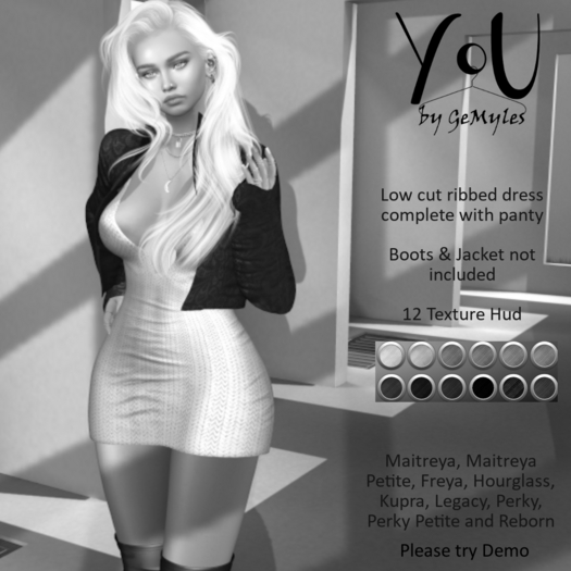 YoU By GeMyles Stephana Ribbed Outfit DEMO 