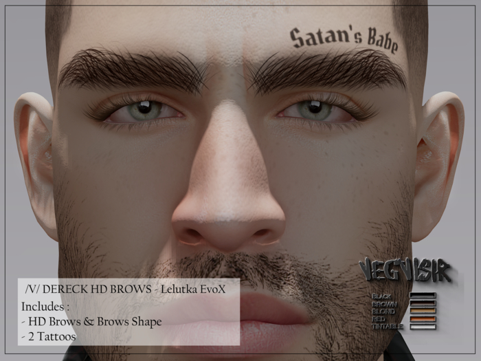 /V/ Dereck HD Brows - Lelutka EvoX [UnPack]