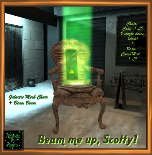 Beam me up, Scotty! Chair + Beam beam