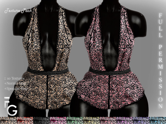 .Fragile. PACK II - 10 Textures for SHINE short dress LUNA