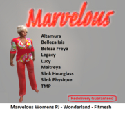 Marvelous Womens PJ - Wonderland - Fitmesh