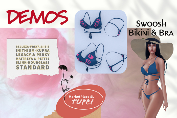 TuPei  Swoosh Bikini & Bra - DEMOS