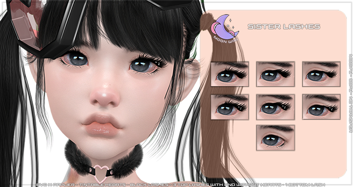 moonwaii . sister lashes (evoX applier)