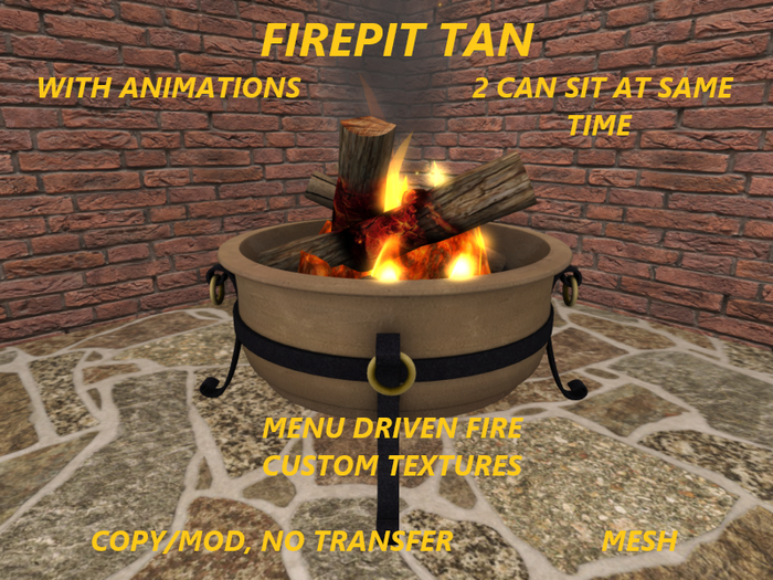 FIREPIT TAN WITH ANIMATIONS