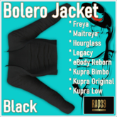 [R39] Bolero Jacket-Black