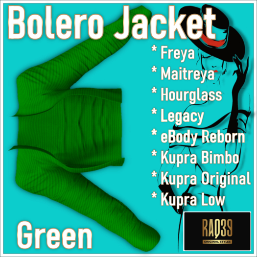 [R39] Bolero Jacket-Green