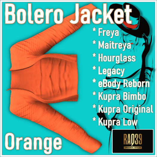 [R39] Bolero Jacket-Orange