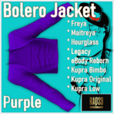 [R39] Bolero Jacket-Purple
