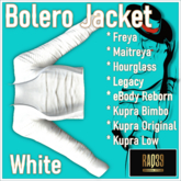 [R39] Bolero Jacket-White