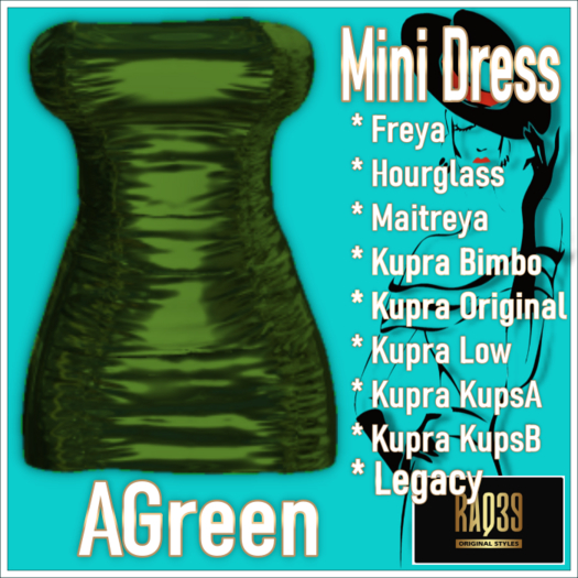 [R39] Mini Dress-AGreen
