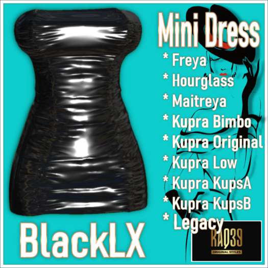 [R39] Mini Dress-BlackLX