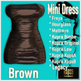 [R39] Mini Dress-Brown