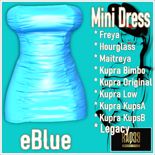 [R39] Mini Dress-eBlue